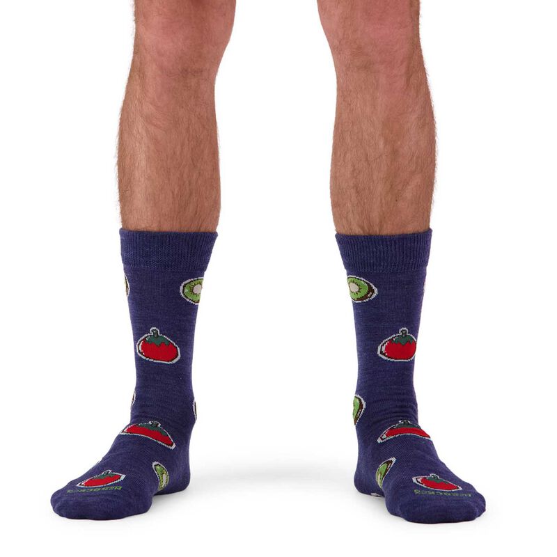 NZ Sock Co Kiwifruit/Tomato Sauce Printed Sock image number 1
